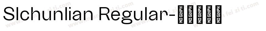 SIchunlian Regular字体转换